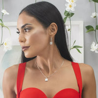 Load image into Gallery viewer, Ivy 18k White Gold-Plated Silver Pendant Necklace
