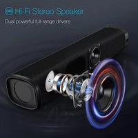 Load image into Gallery viewer, Immersive Soundbar with Subwoofer 2.0 Channel TV Audio System
