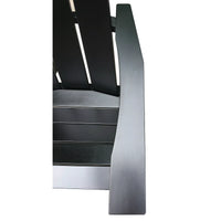 Load image into Gallery viewer, Elegant Black Outdoor Adirondack Chair - Modern Design &amp; Acacia Wood
