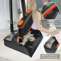 Load image into Gallery viewer, &quot;54&quot; Long Handle Broom and Dustpan Set
