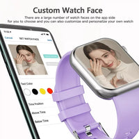 Load image into Gallery viewer, Purple Wireless Calling Smartwatch for Women
