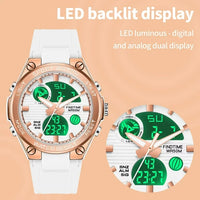 Load image into Gallery viewer, Colorful Dual Dial Women&#39;s Digital Sport Watch - Waterproof &amp; Lightweight
