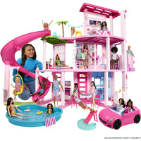 Load image into Gallery viewer, Barbie Dreamhouse, 75+ Pieces, Pool Party Doll House with 3 Story Slide
