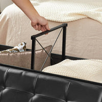 Load image into Gallery viewer, 43&quot; Folding Storage Ottoman Bench
