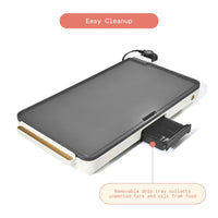 Load image into Gallery viewer, XL 12&quot; x 22&quot; Non-Stick Electric Griddle
