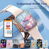 Load image into Gallery viewer, Women&#39;s Pink Smartwatch, 1.85&quot; HD Screen, Wireless Calling, IP67 Waterproof
