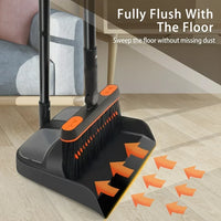 Load image into Gallery viewer, &quot;54&quot; Long Handle Broom and Dustpan Set
