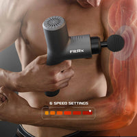 Load image into Gallery viewer, FitRx Neck and Back Massager, Handheld Percussion Massage Gun with Multiple Speeds and Attachments
