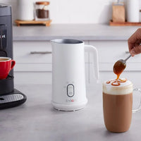 Load image into Gallery viewer, Instant Milk Frother, 4-in-1 Electric Milk Steamer, 10oz/295ml Automatic Hot and Cold Foam Maker and Milk Warmer for Latte, Cappuccinos and more, White
