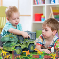 Load image into Gallery viewer, Dinosaur Toy for Kids 3-5 5-7, Dinosaur Truck Carrier Car, Monster Truck with Dinosaur Toys for Boys, Dino Transport Cars Playset Gift for Boys
