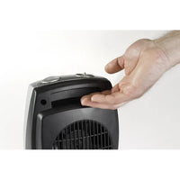 Load image into Gallery viewer, 1500W Electric Ceramic Space Heater, Adjustable Thermostat - Silver
