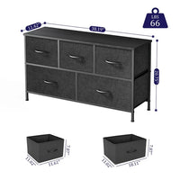 Load image into Gallery viewer, Versatile Fabric Dresser with Wood Top
