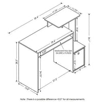 Load image into Gallery viewer, Compact Multipurpose Desk - Small Home Office Computer Writing Workstation
