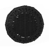 Load image into Gallery viewer, Large Black Decorative Storage Basket 18.9&quot;x18.9&quot;x14.96
