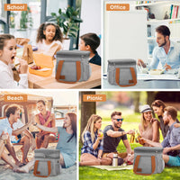 Load image into Gallery viewer, Expandable Insulated Lunch Bag - Leakproof Cooler Tote for Work &amp; Picnic
