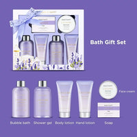 Load image into Gallery viewer, 6-Piece Lavender Bath &amp; Body Kit, Relaxation Gifts for Women
