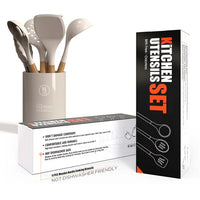 Load image into Gallery viewer, Premium 14-Piece Silicone Cooking Utensil Set with Wooden Handles
