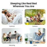 Load image into Gallery viewer, iDOO Air Mattress, Inflatable Airbed with Built-in Pump for Guest Home Camping Travel, 550lb Max, (Twin Size 18&quot;)
