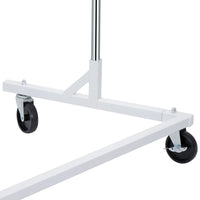 Load image into Gallery viewer, Heavy-Duty Clothing Garment Rack on Wheels - Silver 220 lbs
