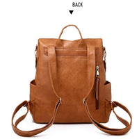 Load image into Gallery viewer, Leather Women Backpack Travel Bag
