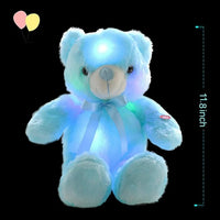 Load image into Gallery viewer, Light Up Bear LED Bear Stuffed Animals with Bowtie Glow Bear Plush Toys Doll Gifts Valentine&#39;s Day Christmas Birthday 12 Inch
