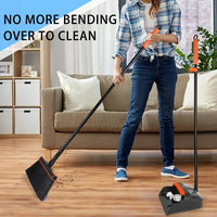 Load image into Gallery viewer, &quot;54&quot; Long Handle Broom and Dustpan Set

