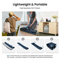 Load image into Gallery viewer, iDOO Air Mattress, Inflatable Airbed with Built-in Pump for Guest Home Camping Travel, 550lb Max, (Twin Size 18&quot;)
