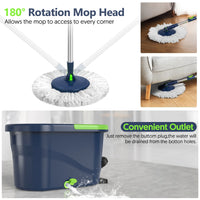Load image into Gallery viewer, Spin Mop and Bucket Set with Wringer
