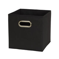 Load image into Gallery viewer, Space-Saving Black Fabric Storage Cubes Set of 6
