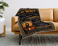 Load image into Gallery viewer, To My Wife Fleece Blanket
