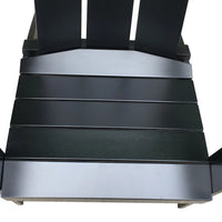 Load image into Gallery viewer, Elegant Black Outdoor Adirondack Chair - Modern Design &amp; Acacia Wood
