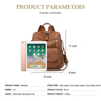 Load image into Gallery viewer, Stylish Waterproof PU Leather Backpack Purse
