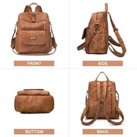 Load image into Gallery viewer, Stylish Waterproof PU Leather Backpack Purse
