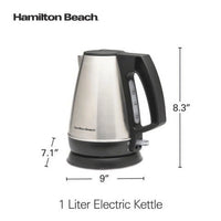 Load image into Gallery viewer, 1 Liter Stainless Steel Electric Kettle
