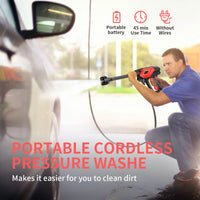 Load image into Gallery viewer, 970PSI Cordless Pressure Washer 24V Portable Water Gun with 6-in-1 Nozzle
