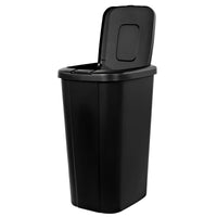 Load image into Gallery viewer, 13.3 Gallon Black Touch Top Kitchen Trash Can
