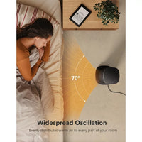 Load image into Gallery viewer, 1500W Electric Space Heater with Remote, 70° Oscillation, Timer
