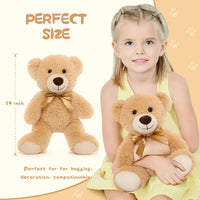 Load image into Gallery viewer, 7 Packs Teddy Bears 14&#39;&#39; Bulk Stuffed Animals Plush Bear 7 Colors
