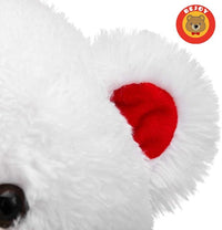 Load image into Gallery viewer, 16-Inch White Teddy Bear with Red Rose
