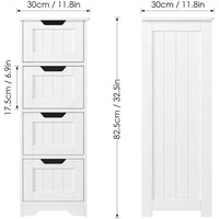 Load image into Gallery viewer, Modern Bathroom Floor Cabinet with 4 Drawers
