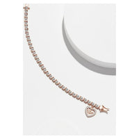 Load image into Gallery viewer, Diamond Accent Mom Charm 14k Rose Gold Plated 7.25&#39;&#39;

