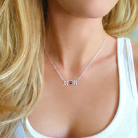 Load image into Gallery viewer, Mom Necklace for Women 925 Sterling Silver Heart
