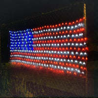 Load image into Gallery viewer, Vibrant LED American Flag Lights - 6.5ft x 3.2ft Waterproof Outdoor Decor
