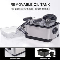 Load image into Gallery viewer, Secura Stainless Steel Electric Deep Fryer
