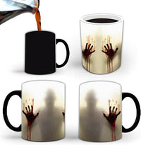 Load image into Gallery viewer, 11oz Zombie Heat-Sensitive Color Changing Halloween Mug
