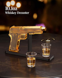 Load image into Gallery viewer, 10.1 Oz Whiskey Decanter Set with 2 Glasses
