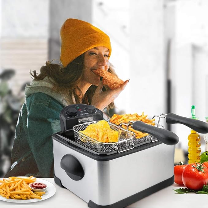 Secura Stainless Steel Electric Deep Fryer