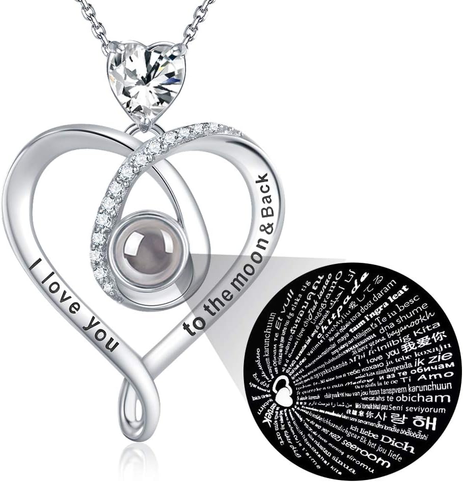 Valentines Day Jewelry Gifts I Love You Necklace