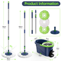 Load image into Gallery viewer, Spin Mop and Bucket Set with Wringer
