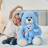 Load image into Gallery viewer, Mommy and Baby Giant Teddy Bear 39&quot; Bear Stuffed Animal Plush Toy
